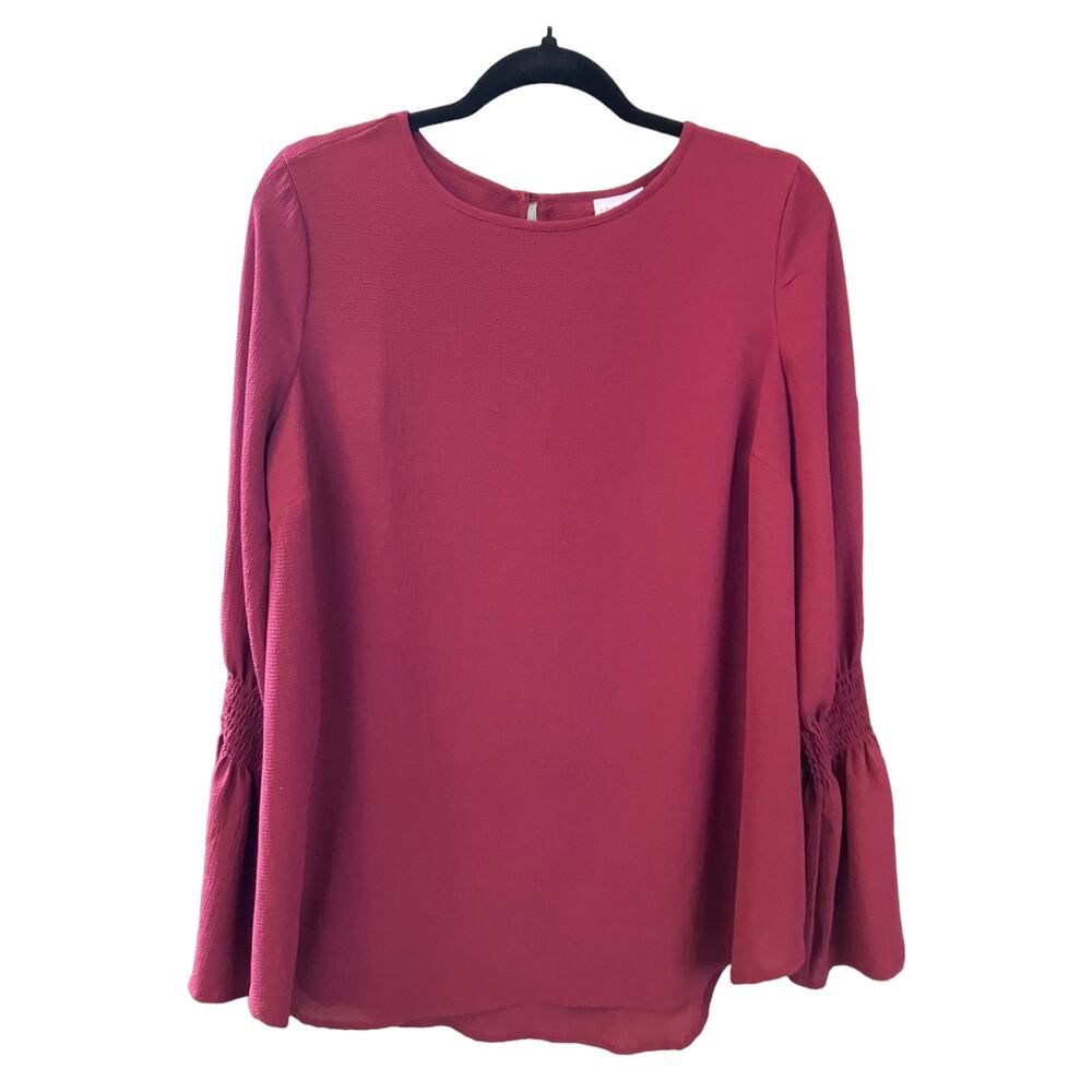 Isabel Maternity by Ingrid & Isabel Burgundy Blouse Top | Size S